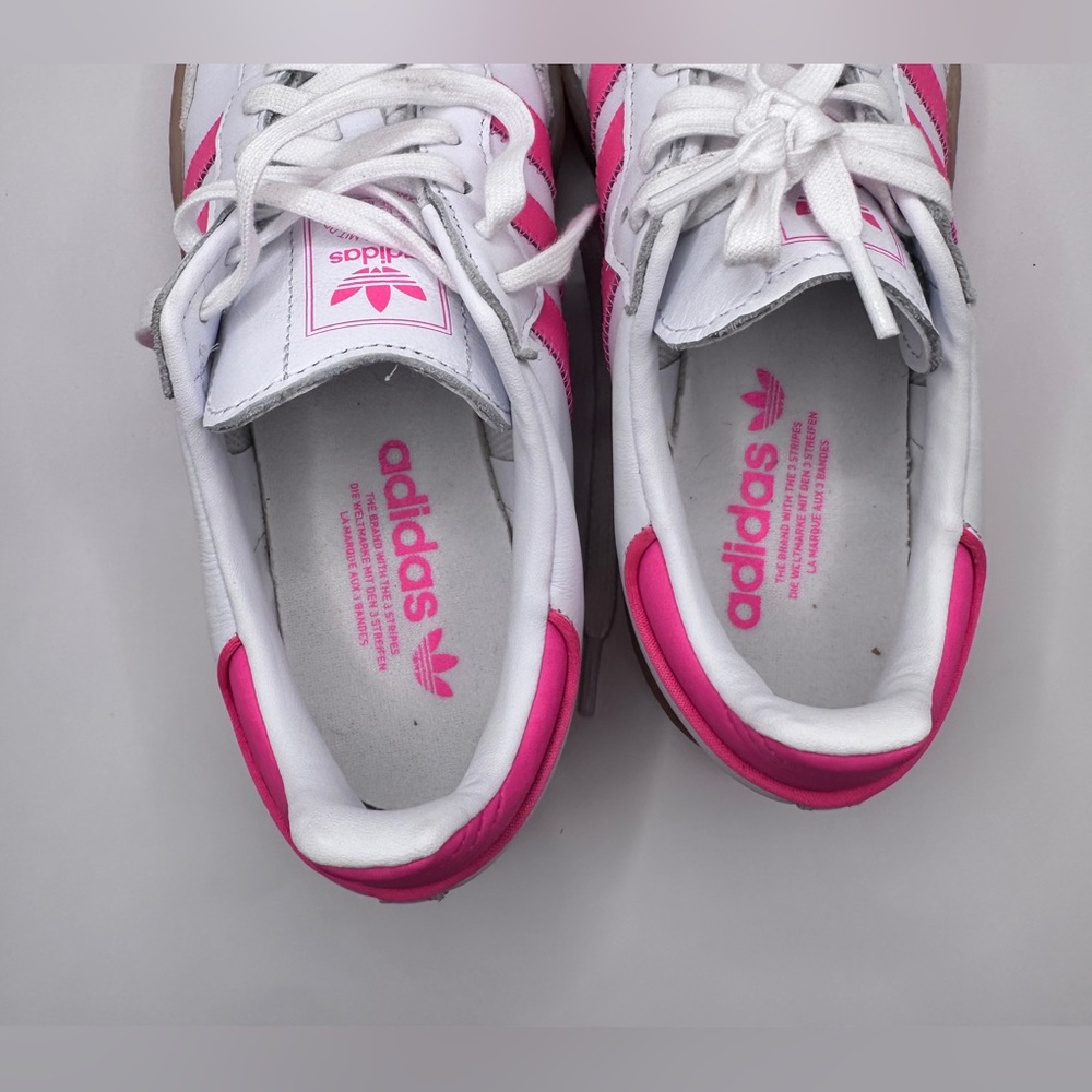 Adidas  Samba Womens Sneakers White Hot Pink Gum Sole - Picture 13 of 16